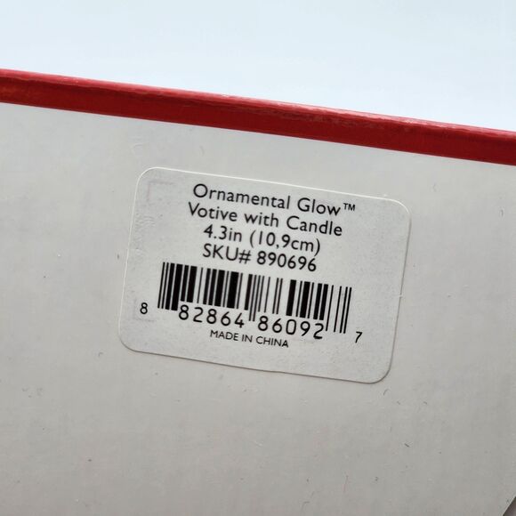 Lenox Pine Tree Ornamental Glow Votive with Tea Light Candle BNIB - Picture 3 of 3